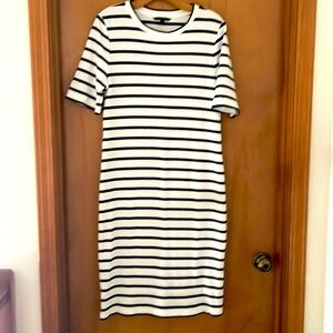 Banana Republic Striped T Shirt Dress Size L